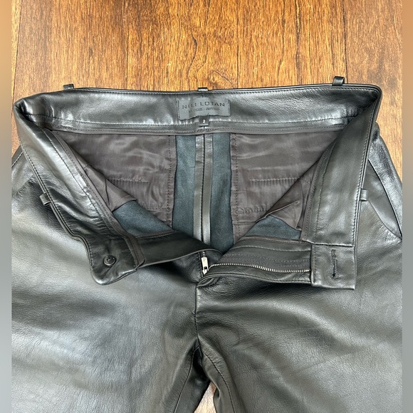 Nili Lotan Montauk Leather straight leg pants. Size 2. - Picture 9 of 16